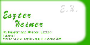 eszter weiner business card